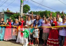 Más obras de progreso llegan al barrio Georgino Andrade, Managua Inauguración de obras de progreso en el barrio Georgino Andrade, Managua