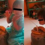 Improvisan ‘pastel’ con bananos para festejar el cumpleaños de su hija