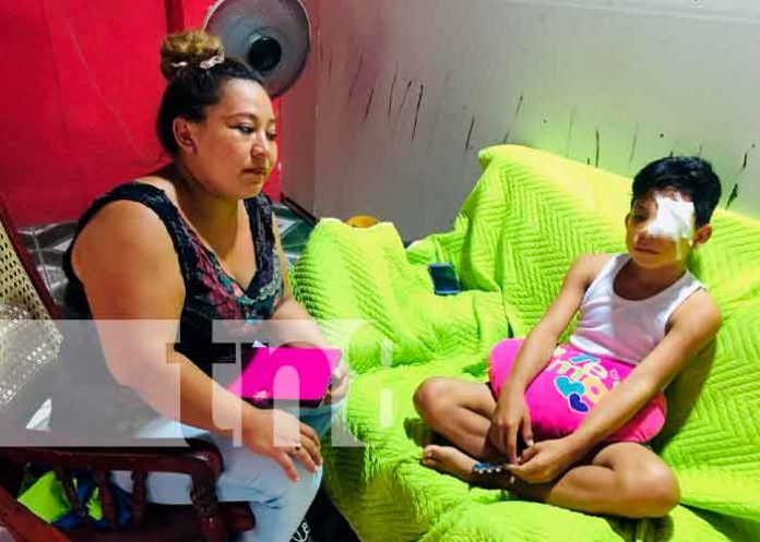 Foto: Niño pierde su ojo izquierdo tras feroz ataque de perros pitbull en Chinandega/TN8