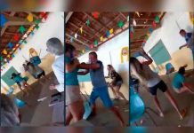 ¡Tremendo pleito! Acompañó a la "querida" a vacunarse y se encontró a su esposa