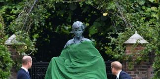 reino unido, estatua, princesa diana, cumpleanos, principe guillermo, principe harry, homenaje, fotos,