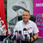 Más progreso y bienestar para las familias en Julio Victorioso Iván Lacayo, director de INIFOM, informando sobre proyectos de progreso
