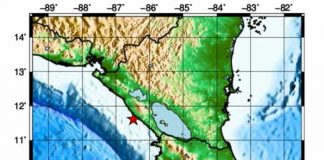Foto: Gráfico sobre el temblor en Nicaragua este 12 de julio