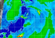 La tormenta tropical Nepartak toca tierra en el norte de Japón / FOTO / Twitter