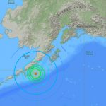 Alerta de tsunami tras un sismo 8,2 frente a las costas de Alaska Alerta de tsunami tras un sismo de magnitud 7,3 frente a las costas de Alaska / FOTO / USGS