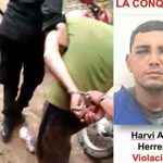 Momento de la captura de un sujeto en Carazo por violación