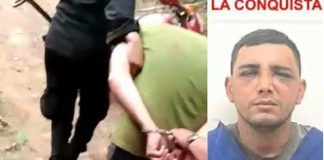 Momento de la captura de un sujeto en Carazo por violación