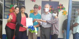 Familia del barrio Benedicto Valverde en Managua, recibe vivienda solidaria
