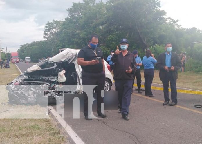 nicaragua, san rafael del sur, accidente de transito, vuelco, fallecido,