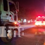 nicaragua, managua, accidente de transito, atropello, muerto, camión,