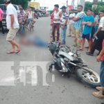 Motociclista muere en accidente de tránsito en Tipitapa nicaragua, tipitapa, accidente de transito, moto, muerto,