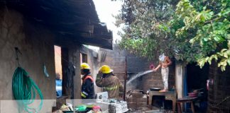 nicaragua, chinandega, voraz incendio, vivienda,