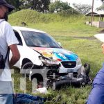 Motociclista termina lesionado al impactar con un vehículo en Acoyapa nicaragua, juigalpa, acoyapa, motociclista,