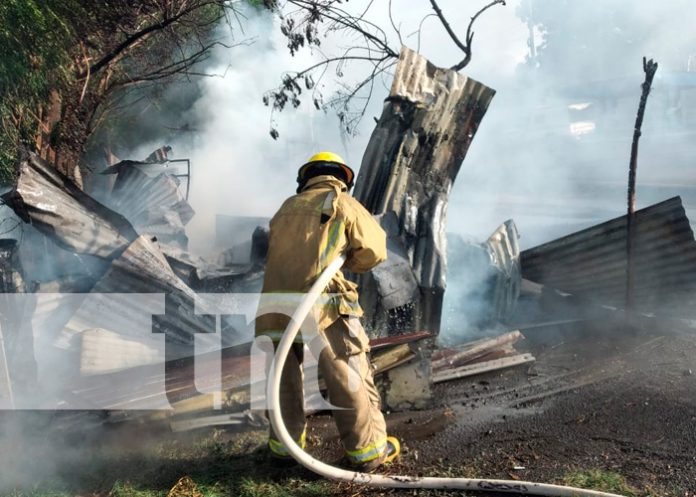 nicaragua, tipitapa, voraz incendio, vivienda,