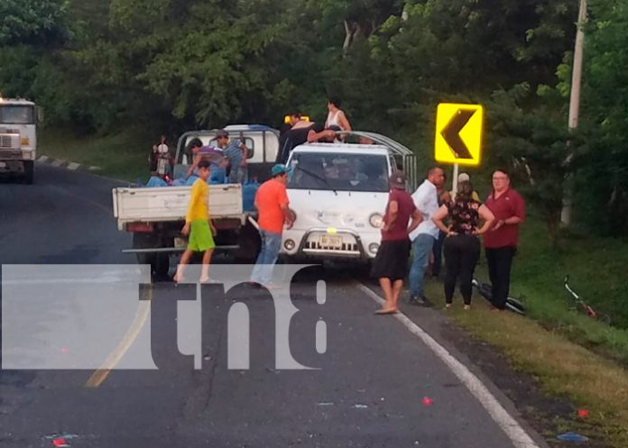 3 nicaragua, boaco, managua, accidente de transito, garrafones de agua,