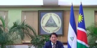 nicaragua, embajadora, namibia, cartas credenciales, presentacion