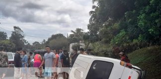 nicaragua, carazo, accidente de transito, vuelco,
