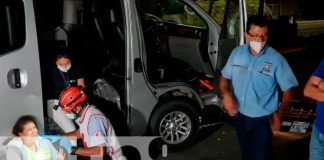 Accidente deja dos lesionados en la segunda entrada de Las Colinas en Managua
