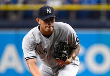 Jonathan Loáisiga sin decisión ante Kansas jonathan, loaisiga, yankees