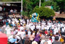 Cada primero de agosto se realiza la bajada de Santo Domingo de Guzmán