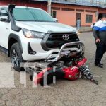 Motociclista sufre accidente de tránsito en chontales