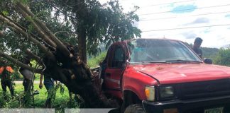 nicaragua, jalapa, accidente de transito, camioneta, muerto,