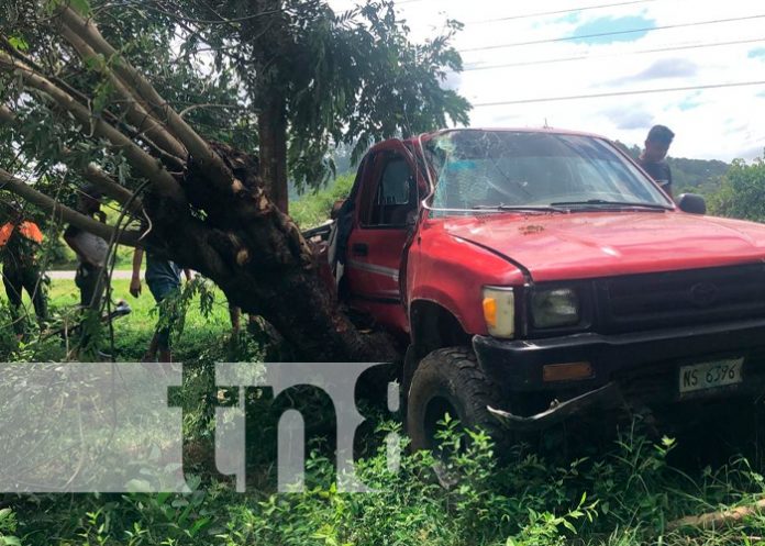 nicaragua, jalapa, accidente de transito, camioneta, muerto,
