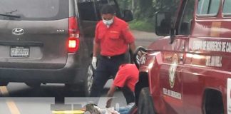 Accidente de tránsito con joven lesionado en Carazo