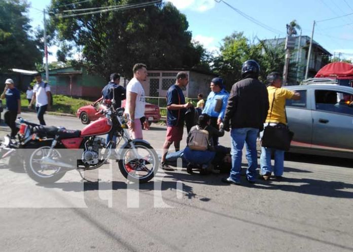 Accidente de tránsito en Managua por tirarse el Alto