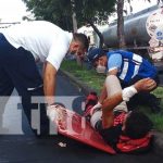 Imagen de un accidente de tránsito en Nicaragua