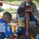 Hombre casi pierde su pierna al podar un árbol en Managua Hombre casi pierde su pierna al derramar un árbol en Managua