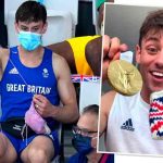 Tom Daley se vuelve tendencia por tejer en final olímpica en Tokio Tom Daley se vuelve tendencia por tejer en final olímpica en Tokio