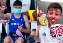 Tom Daley se vuelve tendencia por tejer en final olímpica en Tokio Tom Daley se vuelve tendencia por tejer en final olímpica en Tokio