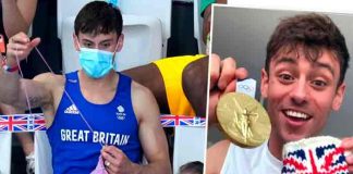 Tom Daley se vuelve tendencia por tejer en final olímpica en Tokio