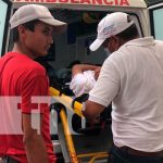 Ciclista pierde el control y termina con varias lesiones en Chontales