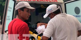 Ciclista pierde el control y termina con varias lesiones en Chontales