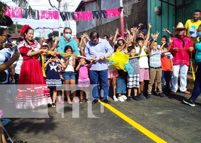 Mejoran calles del barrio Santana de Managua