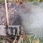 Insolito: Caldera infernal saca lenguas de fuego en Jinotega (VIDEO) Pobladores alertas en Jinotega por caldera que apareció de la nada en un terreno