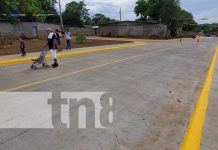 De un basurero a una calle de concreto: el cambio del barrio Oscar Turcios Nuevas calles de concreto en el barrio Oscar Turcios
