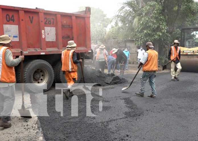 Calles recién construidas o reparadas por la Alcaldía de Managua