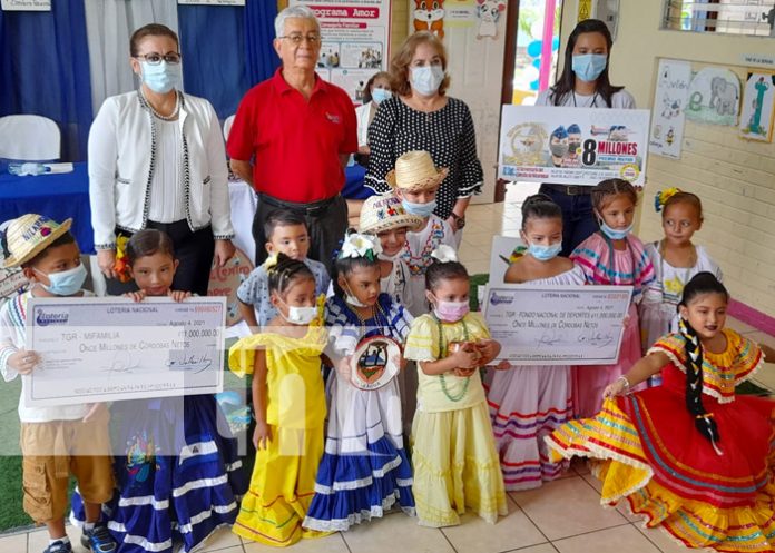 care-2 Lotería Nacional entrega utilidades de agosto a MIFAM e IND