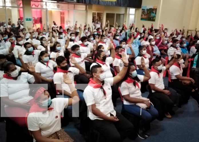 Congresistas del FSLN en el Caribe Sur ratifican al Presidente Daniel Ortega / FOTO / TN8