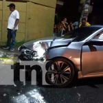 Escena del accidente de tránsito en Chinandega