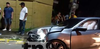 Escena del accidente de tránsito en Chinandega