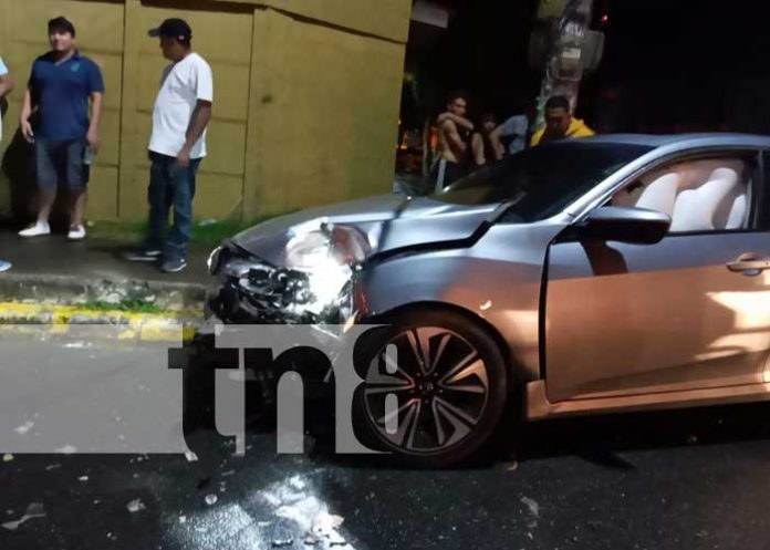 Escena del accidente de tránsito en Chinandega