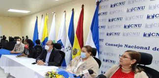 Conferencia de prensa con autoridades del CNU sobre actividad en universidades