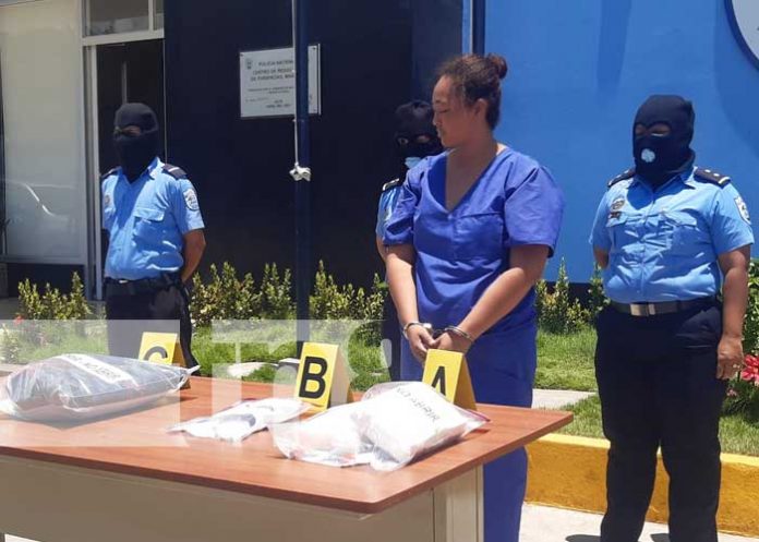 Conferencia policial sobre incautación de cocaína en Managua