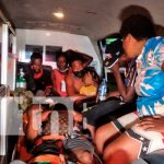 Más de 30 extranjeros lesionados tras un accidente en Tipitapa Accidente en la cuesta El Coyol