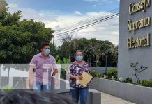 PLC denuncia al partido CXL por violaciones a la Ley Electoral en Nicaragua Representantes del PLC denunciando al CxL por violaciones a ley electoral de Nicaragua