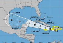 Depresión tropical Grace podría cobrar fuerza el martes La depresión tropical Grace podría cobrar fuerza el martes